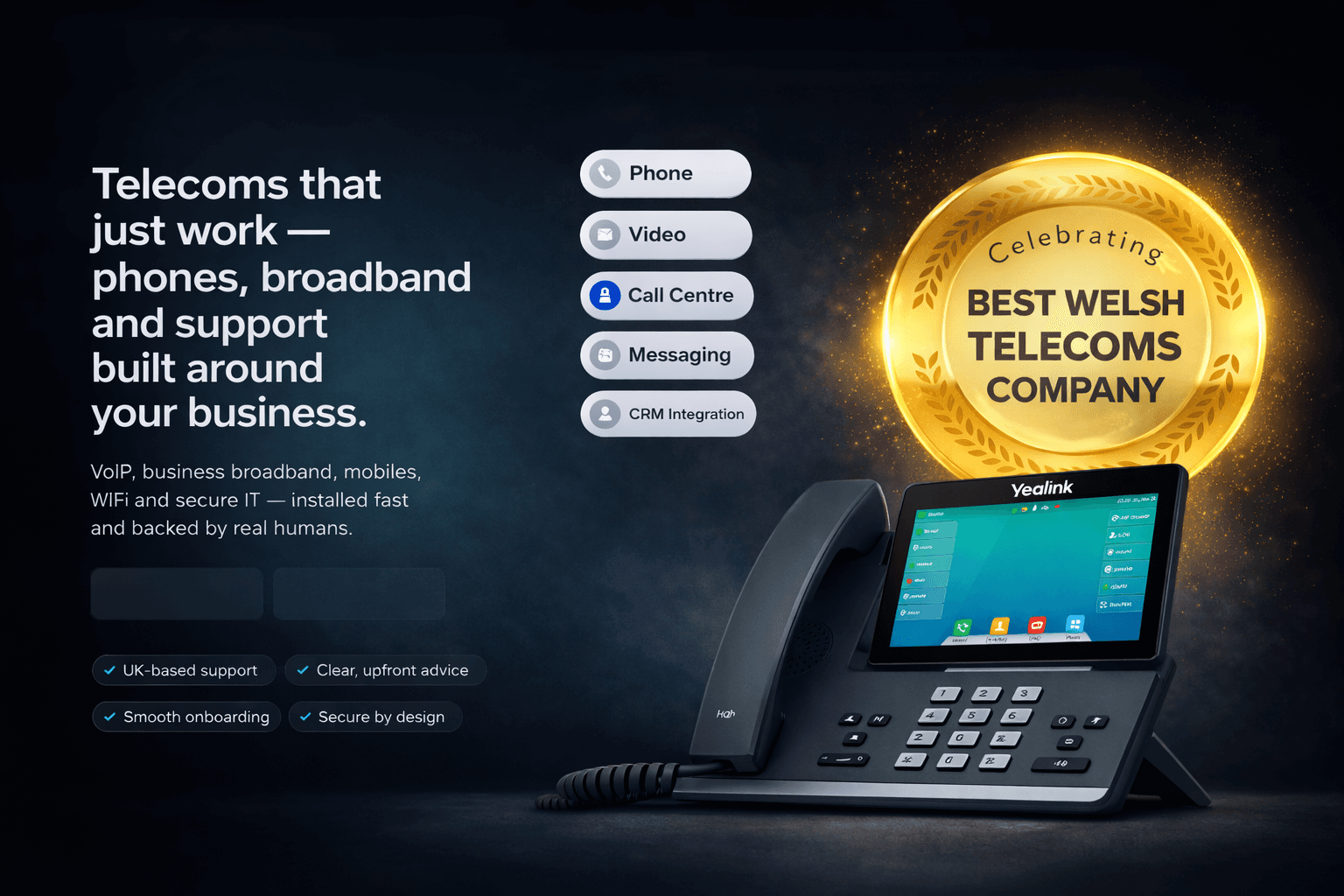 Business communication solutions with phone, video, and CRM integration